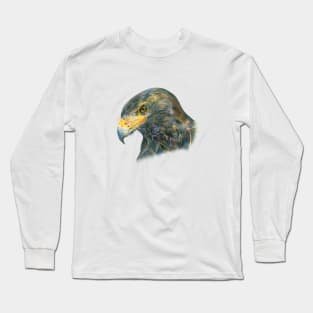 Eagle Head Hand Drawn Illustration Long Sleeve T-Shirt